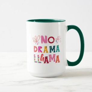 Colourful No Drama Llama Mug