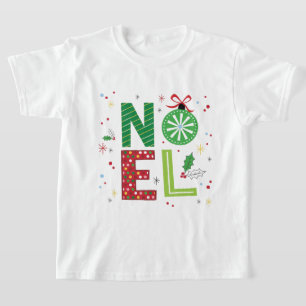 "Colourful Noel Christmas Design"  T-Shirt