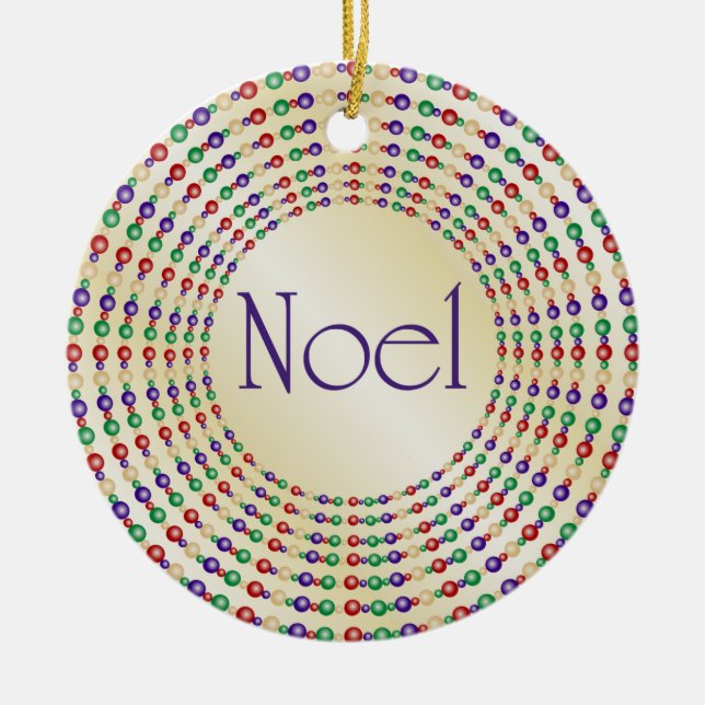 Colourful Noel Ornament (Front)
