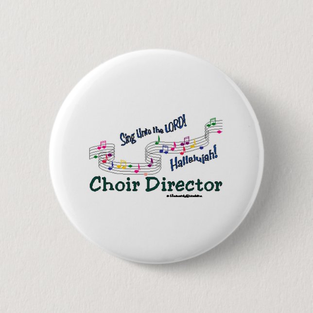Colourful Notes 2 Inch Round Button (Front)
