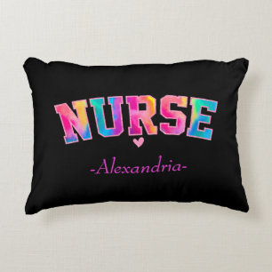 Colourful Nurse Accent Pillow