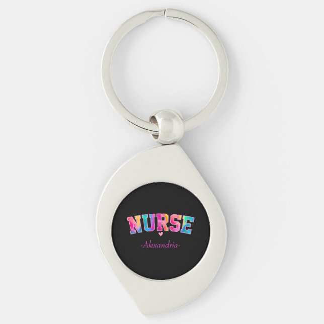 Colourful Nurse Keychain (Front)