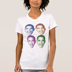Colourful Obama Faces T-Shirt