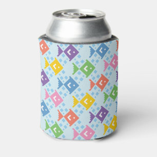Colourful Ocean Fish Pattern Can Cooler