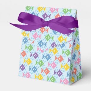 Colourful Ocean Fish Pattern Favor Box