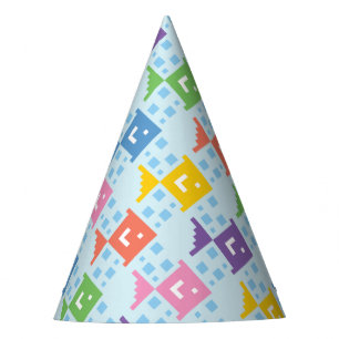 Colourful Ocean Fish Pattern Party Hat