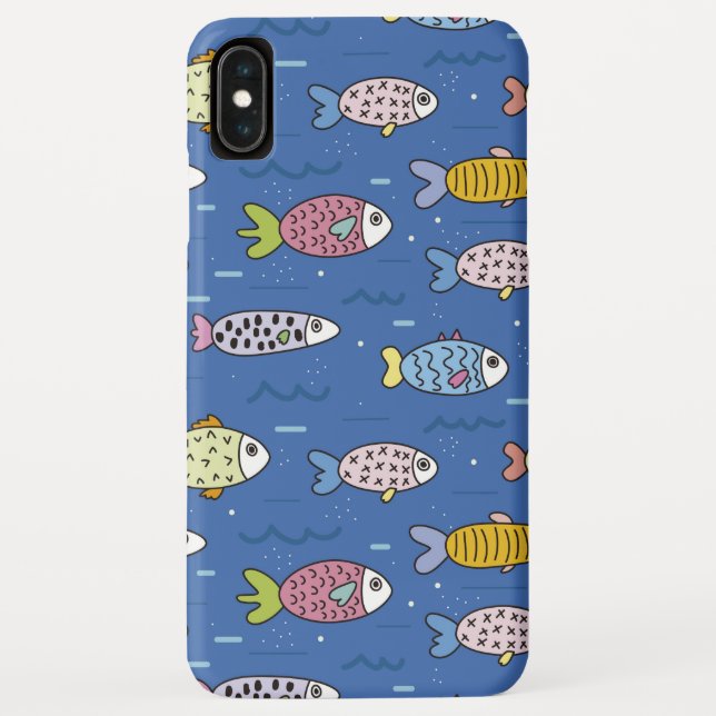 colourful ocean life phone case (Back)