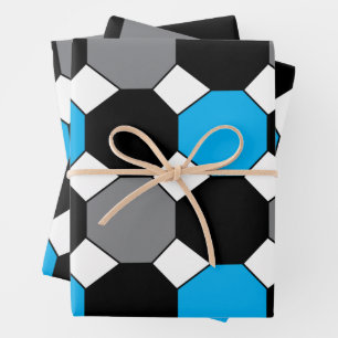 Colourful Octagon Geometric Pattern Wrapping Paper Sheet
