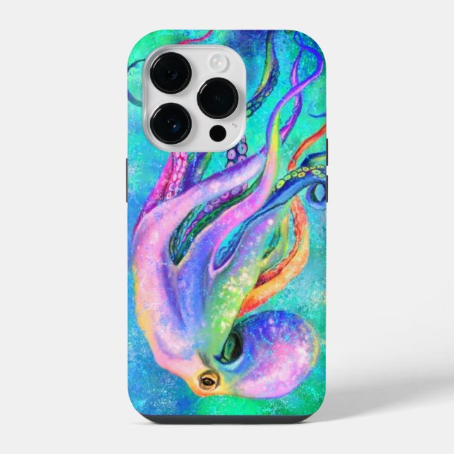 Colourful Octopus iPhone Case (Back)