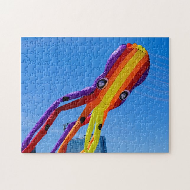 Colourful Octopus Kite Jigsaw Puzzle (Horizontal)