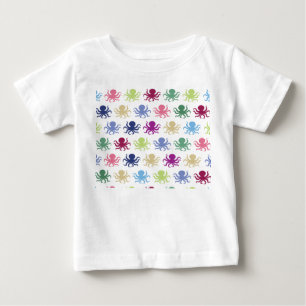 Colourful octopus pattern baby T-Shirt