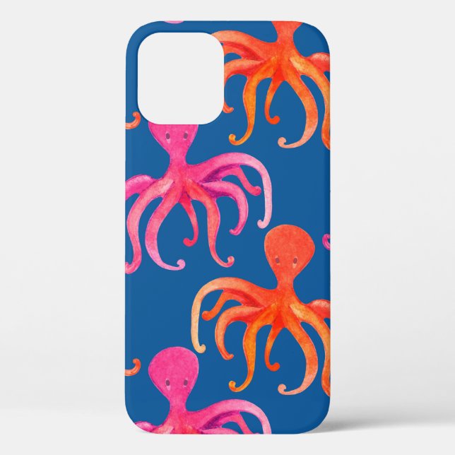 Colourful octopus seamless pattern Case-Mate iPhone case (Back)