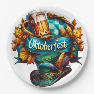 Colourful Oktoberfest Paper Plate