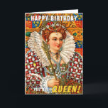 Colourful Old Queen Gay Happy Birthday Card<br><div class="desc">Wish a very Happy Birth - gay to your favourite queer with this LGBTQ inspired birthday card. Make sure their birthday is as gay as them, with this card inspired by the colourful monarch herself. Both outside and inside we've written just the right message to speak to the moment; but...</div>