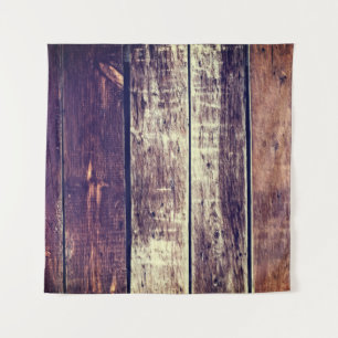 Colourful Old Wood Background - Vintage Dark Yello Tapestry