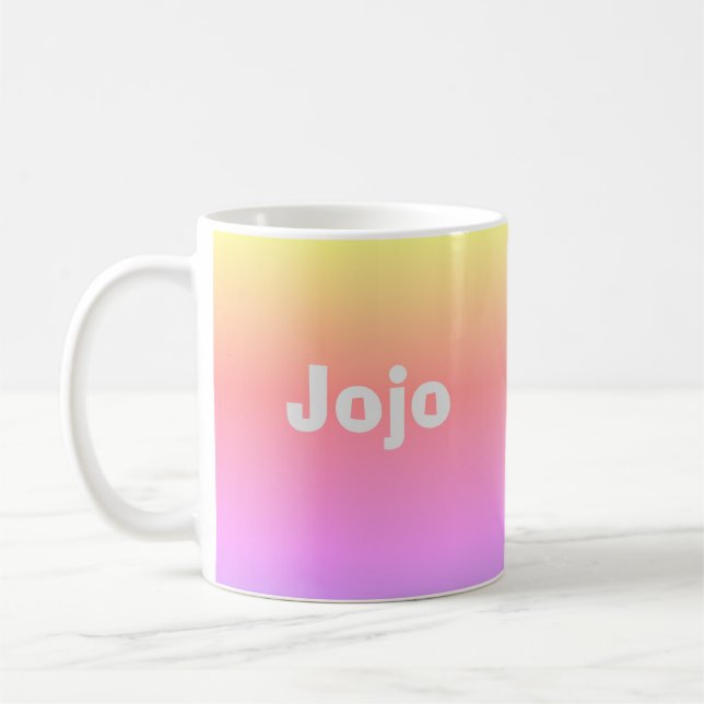 Colourful Ombre 4Jojo Coffee Mug (Left)