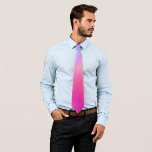 Colourful Ombre Purple Orange Pink Tie