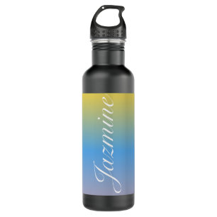 Colourful Ombré Script Name  710 Ml Water Bottle