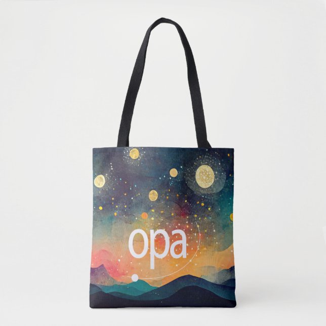 Colourful OPA Logo Tote Bag (Front)