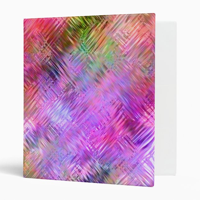 Colourful Opal Glassy Texture Binder (Front/Inside)
