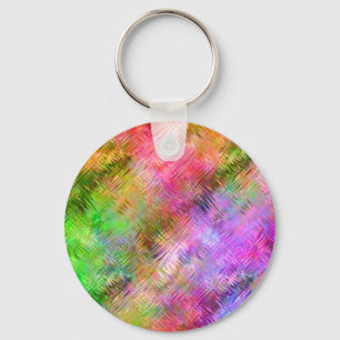 Colourful Opal Glassy Texture Keychain