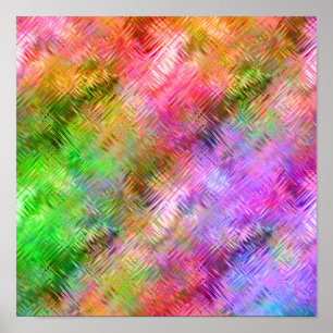 Colourful Opal Glassy Texture Poster
