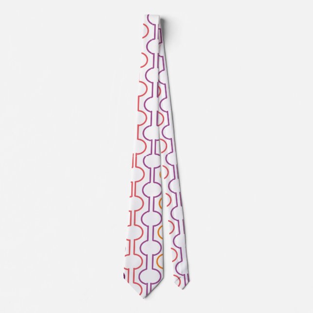 Colourful Open Circles Tie (Front)