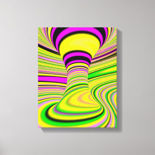 colourful Optical Illusion Canvas Print