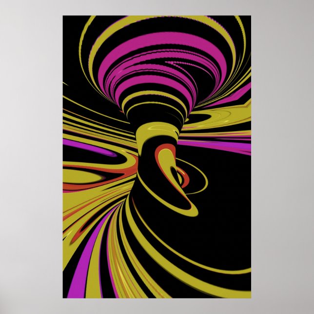 colourful Optical Illusion Poster (Front)