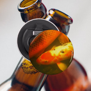 Colourful Orange Carp Photo Bottle Opener