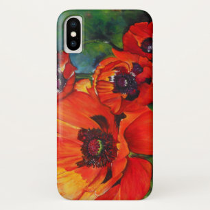 Colourful Orange Oriental Poppy Case-Mate iPhone Case