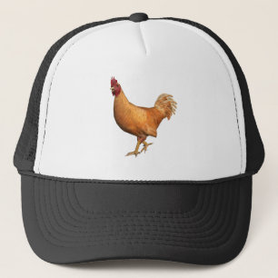 Colourful Orange Rooster Trucker Hat
