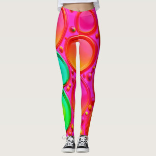 Colourful Orb Abstract Art Leggings