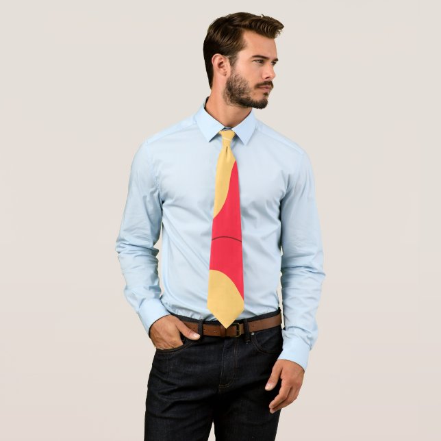 Colourful organic shapes abstract background tie (In Situ)
