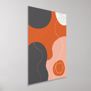 Colourful Organic Shapes Modern Art Poster 2