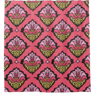 Colourful oriental damask ornament floral seamless