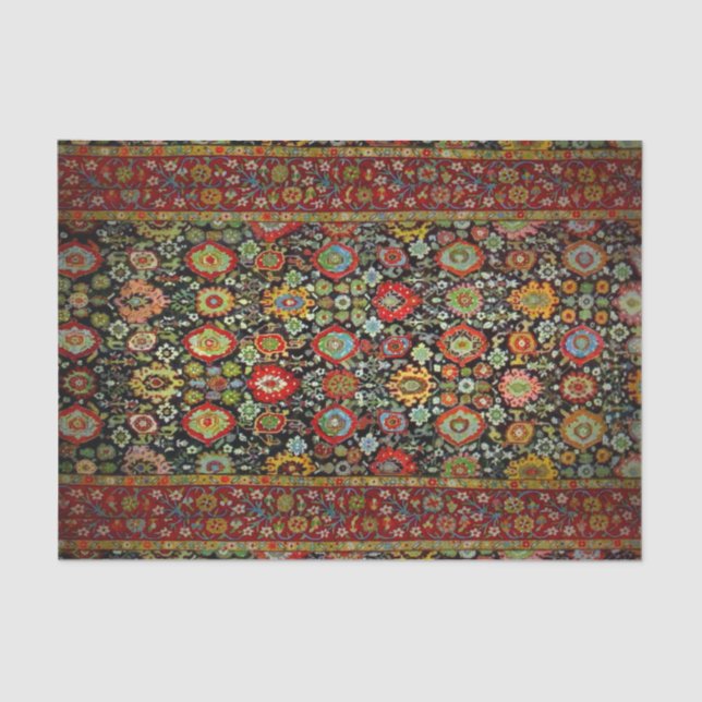 Colourful Oriental Rug look Tissue Paper (Front)
