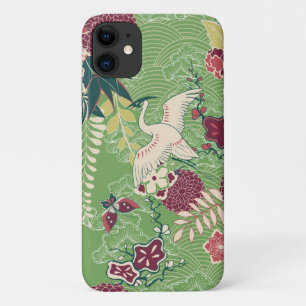 Colourful Oriental silk pattern iPhone 11 Case