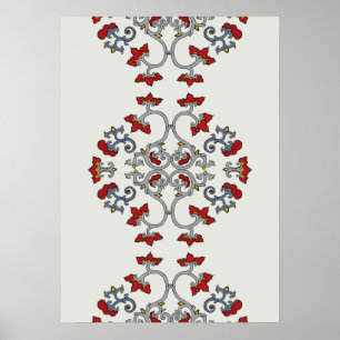 Colourful Ornament Pattern Poster