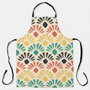 Colourful Ornament Shapes: Light Vintage Apron