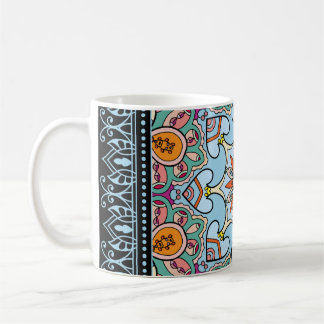Colourful ornamental doodle: symmetric pattern. coffee mug