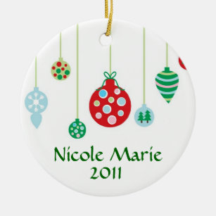 Colourful Ornaments Personalized