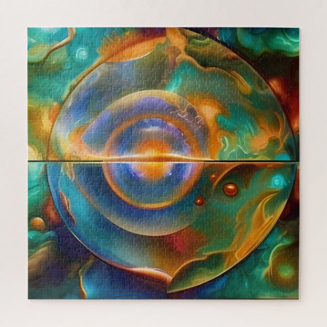 Colourful Otherworldly Abstract  Jigsaw Puzzle (Vertical)