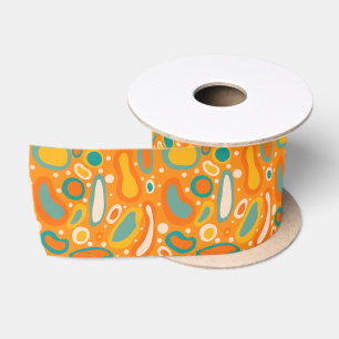 Colourful Ovals Satin Ribbon