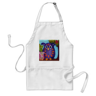Colourful Owl Pals Standard Apron