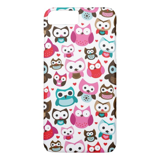 colourful owl pattern Case-Mate iPhone case (Back)