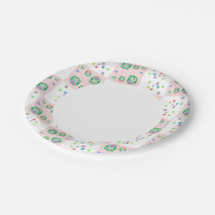 Colourful Owl Pattern For Kids Paper Plate