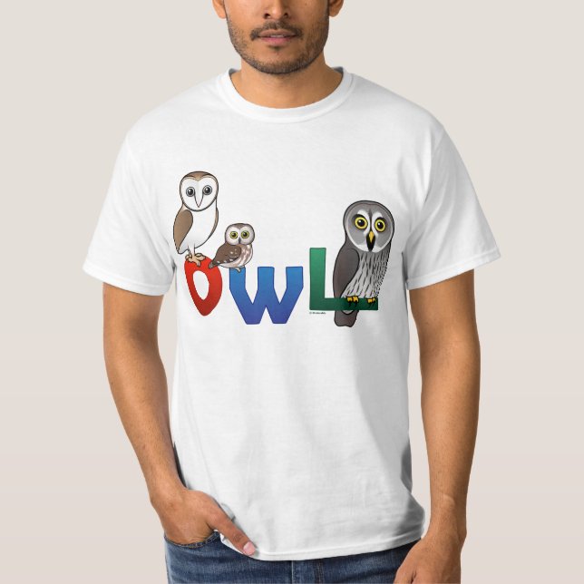 Colourful Owl T-Shirt (Front)