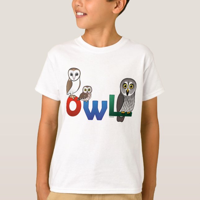 Colourful Owl T-Shirt (Front)