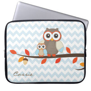 Colourful Owls Laptop Case